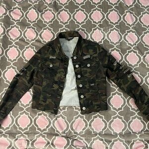 Camouflage Denim Jacket